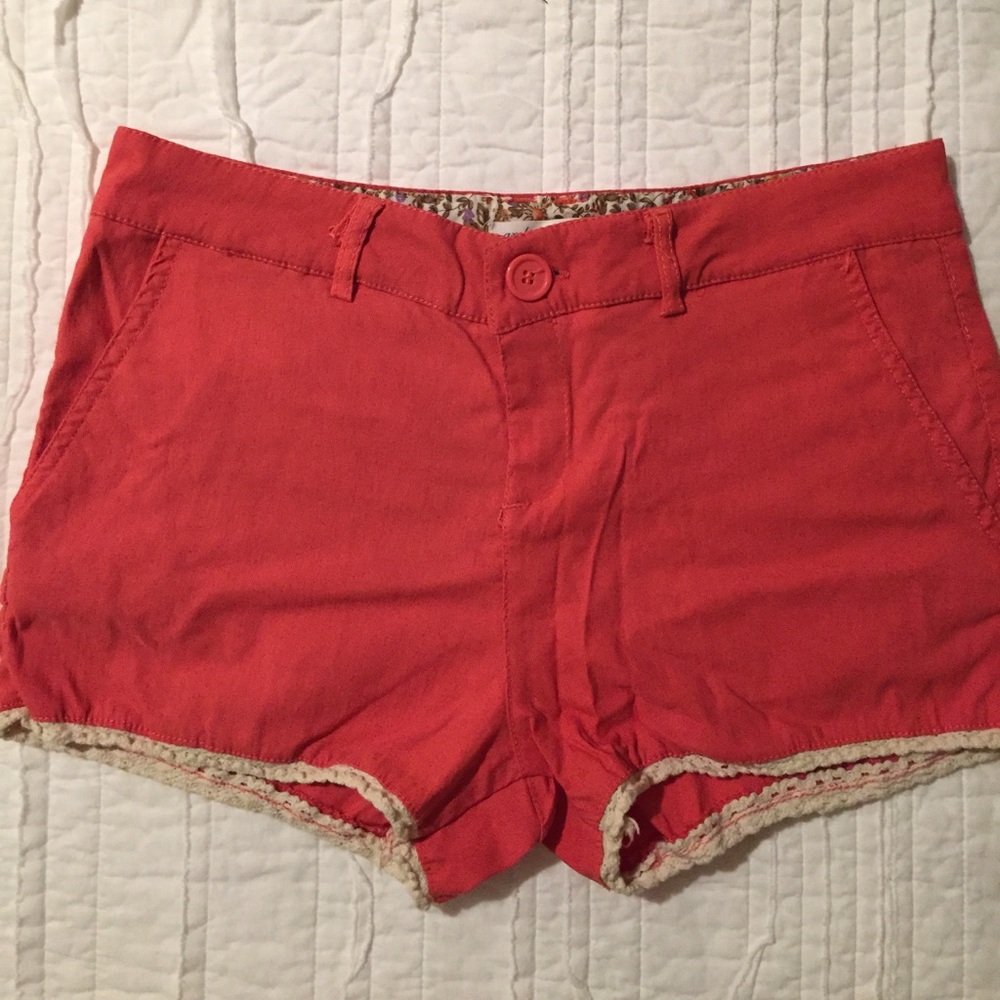 Pretty pink and Lace shorts